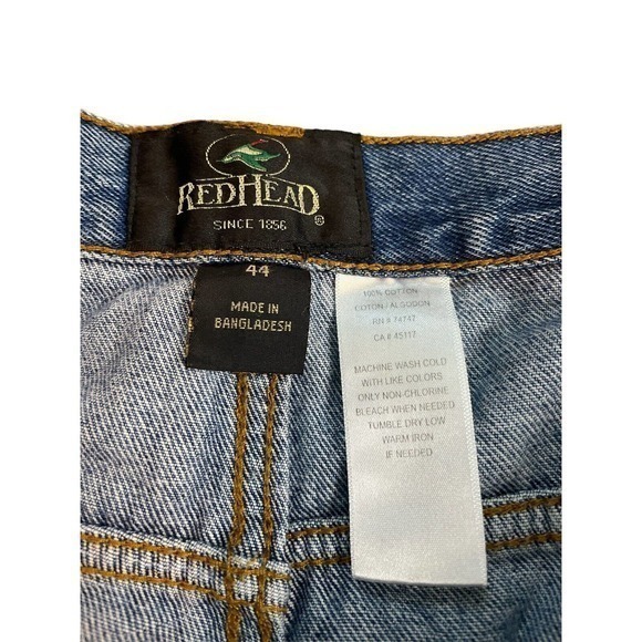 VTG Red Head Mens 44 Orignial Quality RedHead Denim Blue Jean Shorts Inseam 9” - Picture 4 of 4